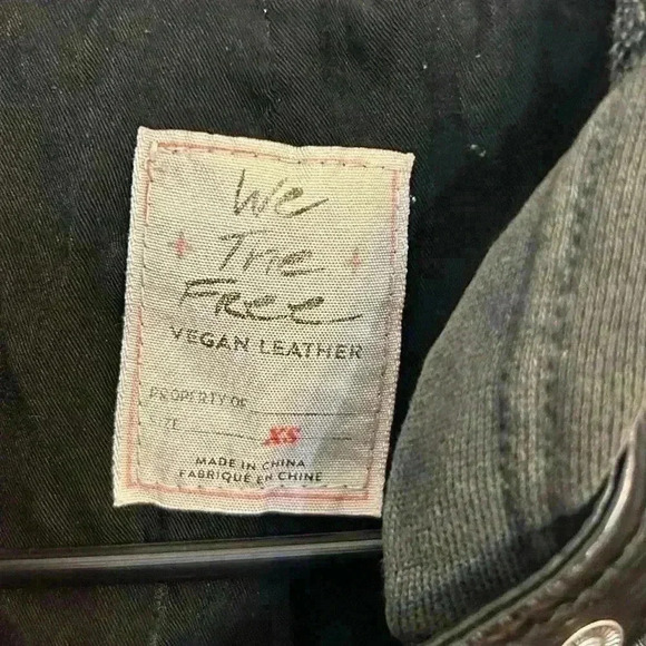 Free People New Dawn Faux-Leather Jacket Size XS - Picture 5 of 6